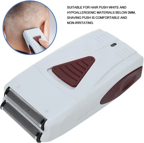 Miniatura 9 de Afeitadora eléctrica, kit de recortadora de barba de lámina húmeda y seca recargable por USB con estuche de viaje para aseo del cabello