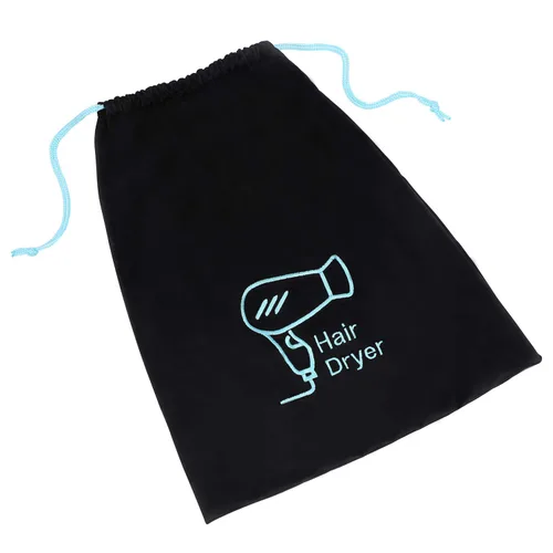 Miniatura 8 de Bolsa organizadora de almacenamiento de 11.8 x 14 pulgadas para secador de pelo y todas las herramientas para el cabello con cordón, ideal