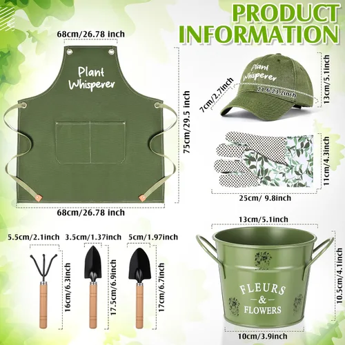 Miniatura 3 de Tarpop Juego de Herramientas de Jardín de Navidad Plant Whisperer Regalos de Jardinería para Mujeres, Kit de Herramientas de Plantación de Vegetales