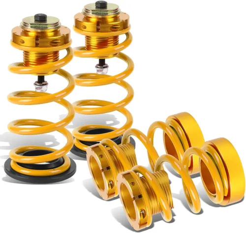 Miniatura 9 de DNA MOTORING Kit de resorte de mangas coilover de suspensión de 4 piezas compatible con 06-11 Civic, negro, COIL-HC06-BK