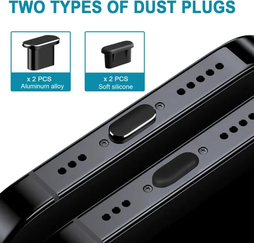 Miniatura 4 de Enchufe antipolvo USB C, cubierta de enchufe de puerto USB C compatible con iPhone 17, Ari, 17 Pro, 17 Pro Max, iPhone 16/15 (Pro, Plus, Pro Max)