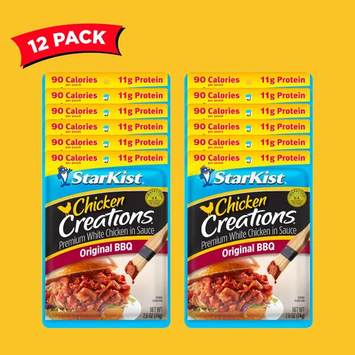 Miniatura 61 de StarKist Chicken Creations BOLD - Bolsa estilo búfalo (5 onzas, 12 unidades) Carne blanca totalmente cocida con alto contenido de proteínas, sin
