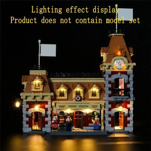 Miniatura 4 de GEAMENT Kit de luces LED compatible con Lego Disney Train and Station - Juego de iluminación para modelo de construcción 71044