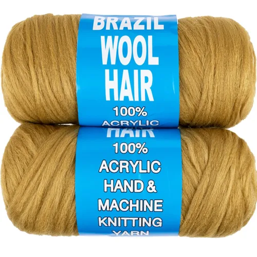 Miniatura 9 de 8 piezas de lana brasileña para trenzas, negro natural, cabello de lana brasileña para trenzar para mujeres, hilo para cabello para locs falsos