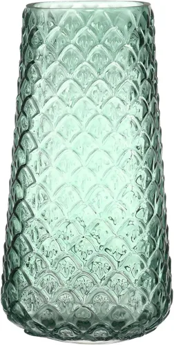 Miniatura 52 de Jarrón de vidrio ámbar para flores, florero para ramo, jarrones de vidrio modernos, jarrones acanalados para sala de estar, dormitorio, mesa