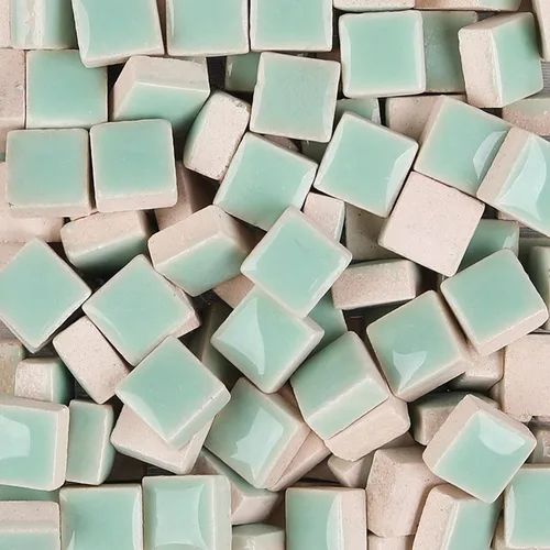 Miniatura 15 de PINUO&KE Mosaico cuadrado de cerámica para manualidades, 200 unidades / 7.05 oz / 7.05 oz / 7.05 oz / 7.05 oz, piezas de vidrieras coloridas