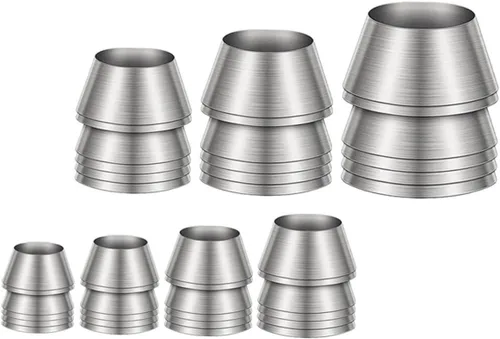 DOITOOL 7 Uds. Herramientas de uñas de metal expandido, accesorios de uñas de mango de madera, cuñas cuñas para cuñas cónicas para hierro, cuña de