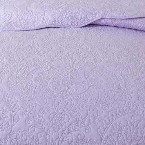 Miniatura 88 de HoneiLife - Juego de colcha de tamaño Queen, juego de ropa de cama de pana bordada de 3 piezas, colcha de lujo, ligera, cálida, para todas las Pana