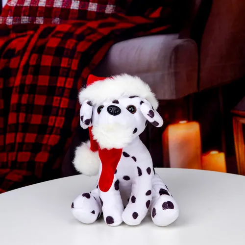 Miniatura 7 de Plushland Pawpal de Navidad con sombrero de Papá Noel, animales de peluche, marioneta de peluche de 8 pulgadas para niños, un regalo perfecto