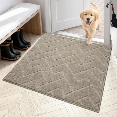 Miniatura 90 de PURRUGS Alfombra de fácil cuidado de 6 x 9 pies, antideslizante, lavable a máquina, tapete para puerta de perro, resistente a las manchas