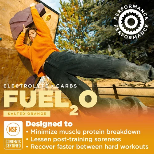 Miniatura 2 de Gnarly Nutrition Fuel2O Electrolítico en polvo, bebida naranja salada – Certificado NSF Sport – Solución de electrolitos, combustible, reposición