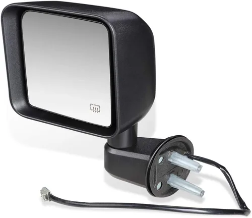 Miniatura 6 de DNA Motoring OEM-MR-CH1320271 Ajuste manual de estilo de fábrica con espejo lateral izquierdo de vidrio calentado compatible con Wrangler 07-18