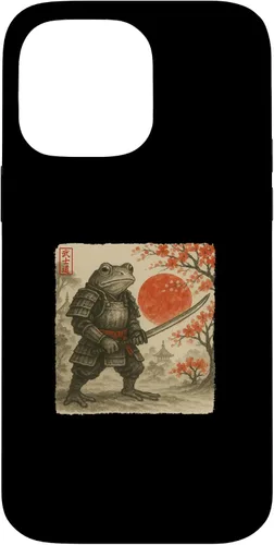 Miniatura 21 de Frog Samurai Japanese Warrior Costume Sumi-e Art Funny Case for iPhone 16