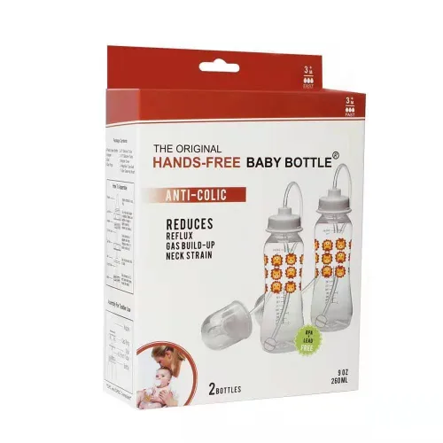 Miniatura 5 de Podee - Botella manos libres para bebé, sistema de alimentación anti-cólicos, Lion
