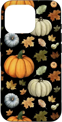Miniatura 20 de iPhone 16 Falling Leaves Autumn and Pumpkin Happy Fall Case