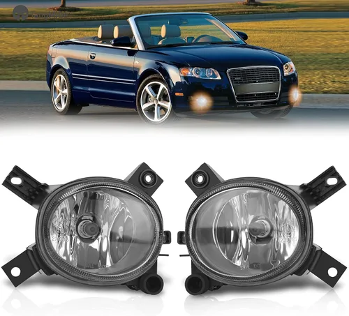 TangMiGe Faros antiniebla compatibles con Audi A4 / S4 (Quattro Cabriolet Convertible, Sedan, Avant Wagon) 2005-2008, A3 (Quattro Base/TDI