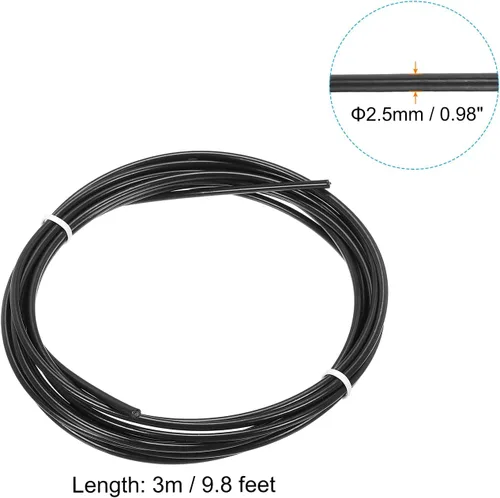 Miniatura 2 de PATIKIL Cable de repuesto de cuerda de salto de velocidad, alambre de acero de cuerda de salto profesional Reemplazar para cuerdas de salto de alta