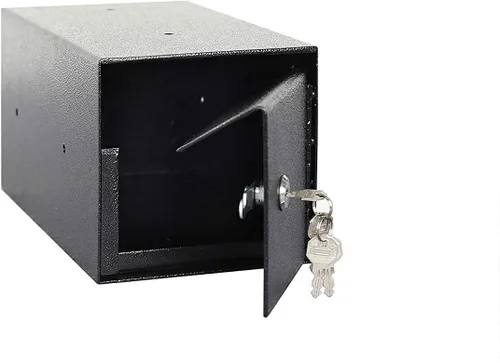 Miniatura 6 de T90 - Caja fuerte para depósito con cerradura de llave, 4 llaves incluidas, .23 CBF