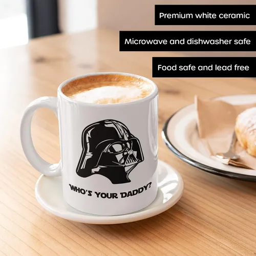 Miniatura 2 de Taza con texto en inglés «Who's Your Daddy», «Darth Cup, The Empire, StarWars», «I'm Your Daddy, Dad You Are My Father», regalo del día del padre
