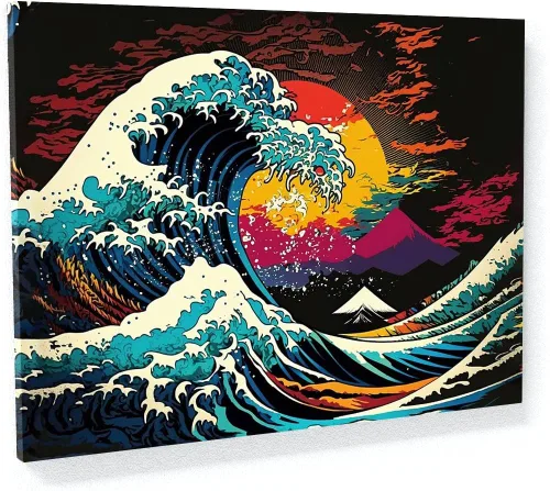 Miniatura 50 de Sense Canvas Pop Art The Starry Night 20 - Lienzo decorativo para decoración del hogar, póster grande de 40 x 30 pulgadas, 0.75 pulgadas