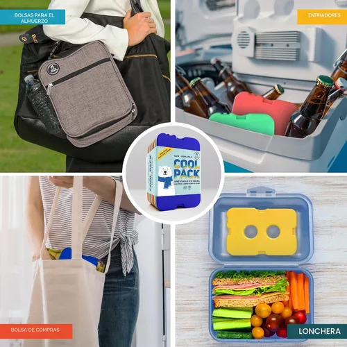 Miniatura 2 de Healthy Packers Paquetes de hielo para loncheras y enfriadores – Paquete fresco original Paquete de hielo reutilizable delgado y duradero