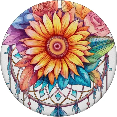 Miniatura 3 de Atrapasueños de girasol PopSockets PopGrip intercambiable