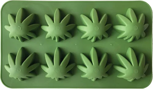 Miniatura 5 de Beistle , 3 moldes de hielo para malezas, 9 x 5.25 pulgadas, verde