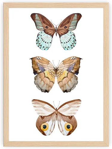 Miniatura 14 de Arte de pared de mariposas - Decoración de mariposas rosadas - Impresión artística de acuarela - 11 x 14 - Póster sin marco