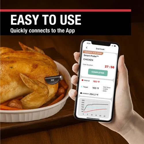 Miniatura 4 de CDN Termómetro inteligente Bluetooth para carne Regalo perfecto para el día del padre por menos de $100 Termómetro digital inalámbrico Sonda