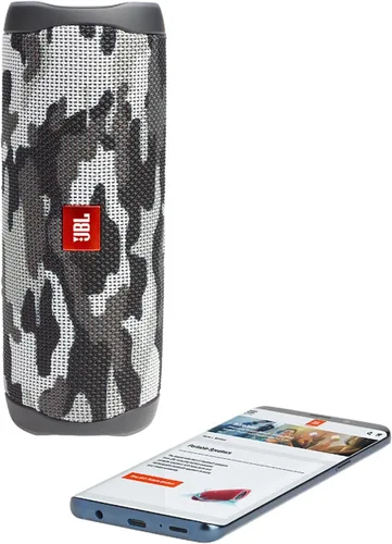 Miniatura 5 de JBL Flip 5 (camuflaje negro) + paquete con divvi! Funda protectora rígida Camo Negro