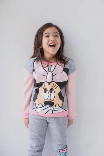 Miniatura 2 de Disney Minnie Mouse - Conjunto de sudadera y pantalones de forro polar, tallas de recién nacido a niño grande (recién nacido - 14-16)