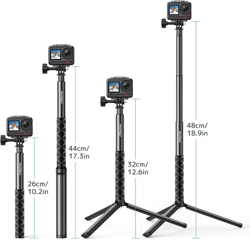 Miniatura 4 de AKASO Barra Selfie Extensible de 1.2M y Soporte de Trípode Accesorios para Cámara de Acción Compatible con AKASO EK7000/Brave 4/Brave 7 LE/Brave