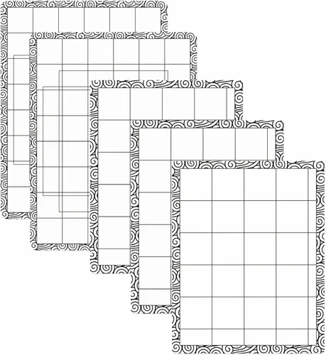 Miniatura 12 de Alfombrillas adhesivas antideslizantes flexibles para sellos, 2 alfombrillas de baja adherencia y 1 juego de amigos de mezcla, plantilla láser