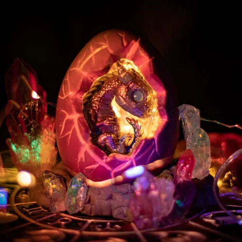Miniatura 5 de Molde de silicona de huevo de dragón Fundición de resina epoxi arcilla de polímero Proyectos artesanales Eggling