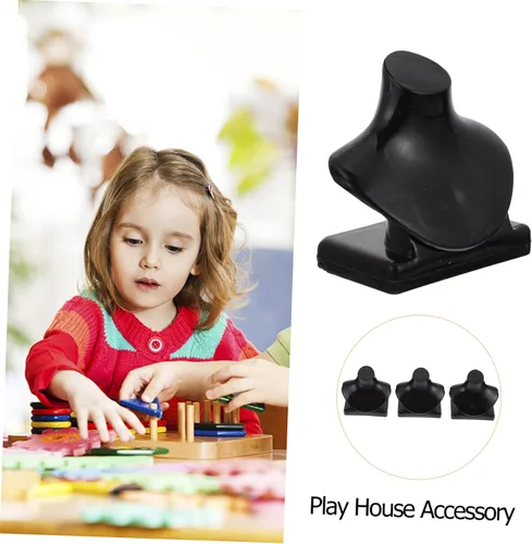 Miniatura 4 de Cabilock Mini soporte para collar para muñecas, 20 piezas, casa de juegos, modelos de collar en miniatura, accesorios de joyería