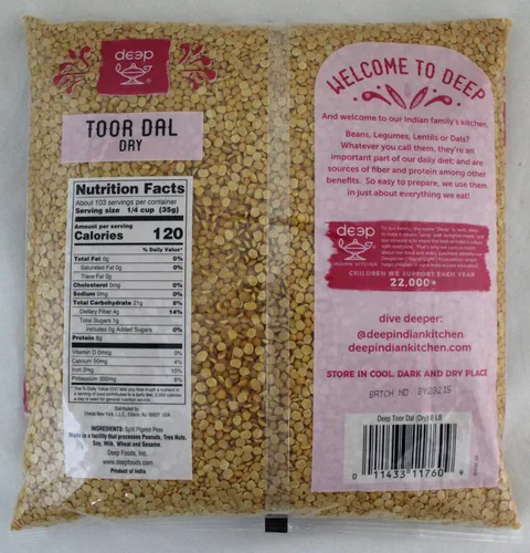 Miniatura 2 de Toor Dal Dry 8lb