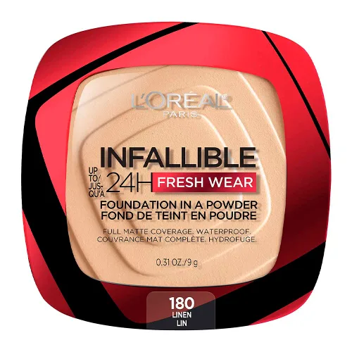Miniatura 27 de L'Oreal Paris - Maquillaje base en polvo Infallible Fresh Wear, Porcelain 010 (porcelana 010), 0.31 onzas