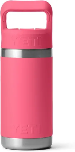 Miniatura 6 de YETI Rambler Jr. - Botella de 12 onzas para niños, con tapa con pajilla Rosa (Tropical Pink)