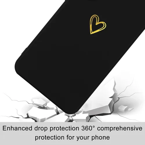 Miniatura 6 de Wirvyuer Funda para Samsung Galaxy S22, bonita funda delgada a prueba de golpes con soporte de carga inalámbrica y protección, color negro