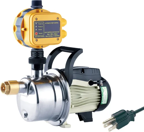 Miniatura 7 de TDRSUPER 1.0HP Bomba eléctrica de pozo poco profundo 110V Bomba de transferencia de agua portátil 1080GPH 18GPM Bombas de acero inoxidable Bomba