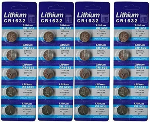 Generic Baterías de litio Cr1632 Br1632 1632 3V 20 PC 4 tarjetas