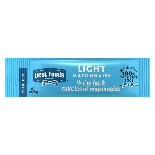 Best Foods - Paquete de 210 sobres de mayonesa ligera, fácil de abrir, condimento para sándwiches, ensaladas, mayonesa hecha con 100% huevos de