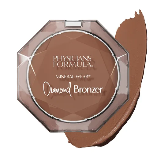 Miniatura 11 de Physicians Formula Mineral Wear®Diamond Bronzer - Híbrido cremoso en polvo y suero, acabado ligero y húmedo, minimiza la apariencia de poros