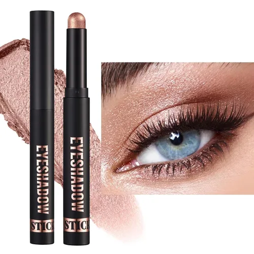 Sombra de ojos en barra color gris topo malva, lápiz de sombra de ojos suave y suave, lápiz iluminador de sombra de ojos de alta pigmentación,