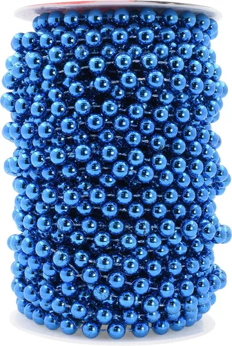 Miniatura 53 de Mandala Crafts Rollo de cadena de perlas negras de 0.157 pulgadas (0.157 in), guirnalda de perlas de 44 yardas para decoración de bodas, arreglos