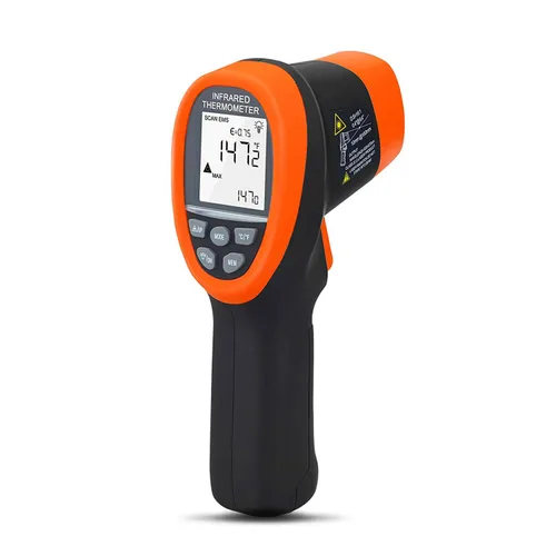 BTMETER BT-985CAPP - Termómetro infrarrojo industrial, relación de punto de distancia 12:1, temperatura de prueba láser digital sin contacto HVAC