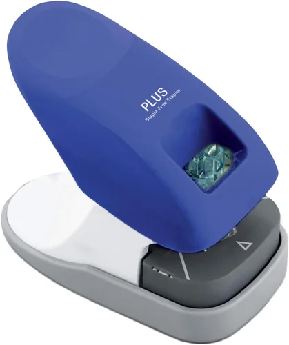 Miniatura 6 de PLUS Paper Clinch Engrapadora de Escritorio sin Grapas, Azul Azul (Premium Blue)