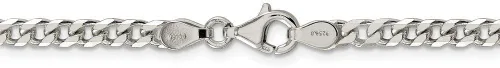 Miniatura 4 de The Black Bow Collar de cadena maciza de plata de ley de 0.138 in