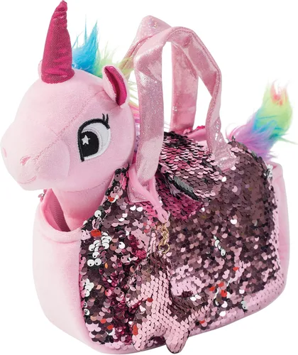 Miniatura 15 de Set de Mascotas de Peluche de Little Jupiter con Bolso - Animales de Peluche de Unicornio - Animales de Peluche para Niñas - Juguete de Peluche