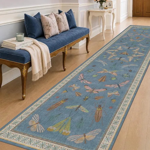 Miniatura 144 de Hazo Haus Alfombra de Baño Bohemia Lavable 2x3, Alfombras Pequeñas para Cocina, Tocador, Puerta Principal Entrada Interior, Antideslizante Pelo Bajo